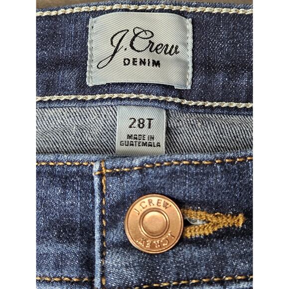 J.CREW Denim Women's Toothpick Skinny Jeans 9" Size 28 TALL Blue - Picture 4 of 13